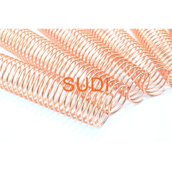 Buy 7/8" Electroplated Metal Spiral Coil Binding Spines For Loop Leaf Coil Book at wholesale prices