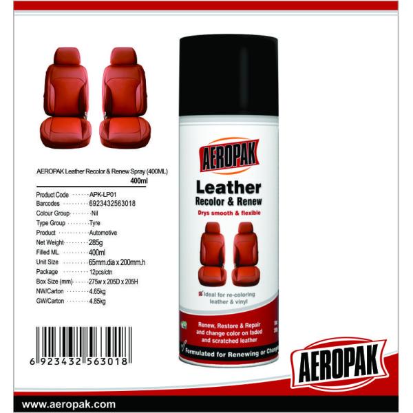Buy Automotive Fabric Vinyl Custom Spray Paint 10oz Leather Renew Easy Coloring at wholesale prices