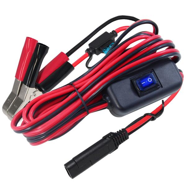 Buy SAE to Alligator Clamp Battery Cable with 30A Fuse and On/Off Switch at wholesale prices