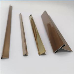 T Stainless Steel Gold Silver Aluminium Tile Trim 8mm 10mm