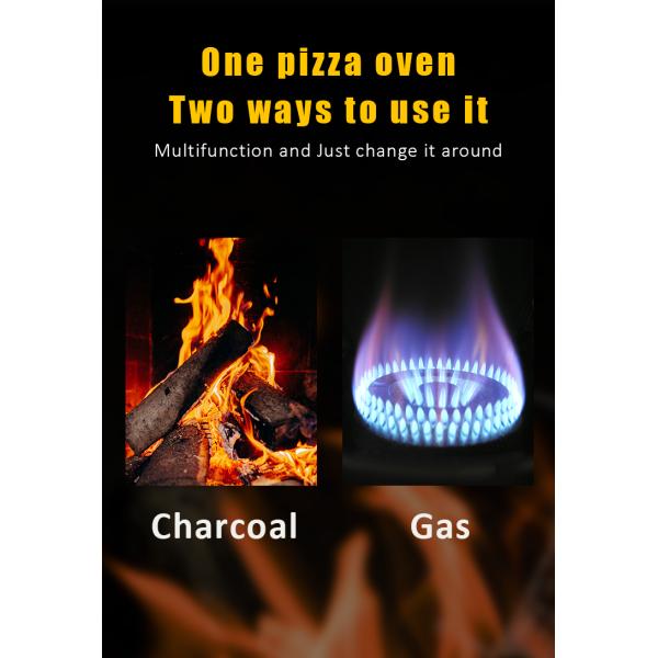 Universal Stainless Steel Wood-Fired Pizza Oven BBQ Grill for G.W./N.W 18.2/20.45kg