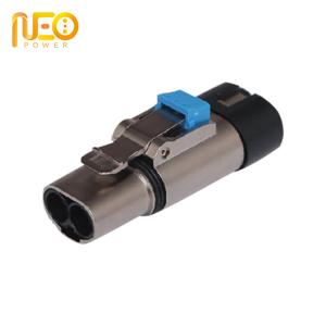 Charging Plug Socket EV Battery Connector Metal 2Pin 2.5mm2 Straight