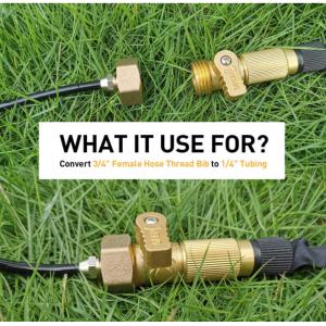 Female Thread Brass Faucet Adapter Bib Swivel Garden Hose Adapter