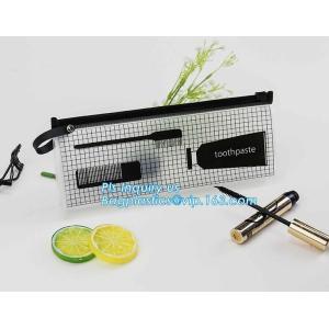 Flat Pouch Bag Type Clear PVC Plastic Slider k bag, swimwear packaging eva bags
