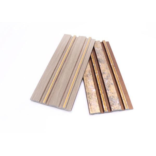 Indoor Panels PS Wall Cladding Panel With Gold Silver Line For Background