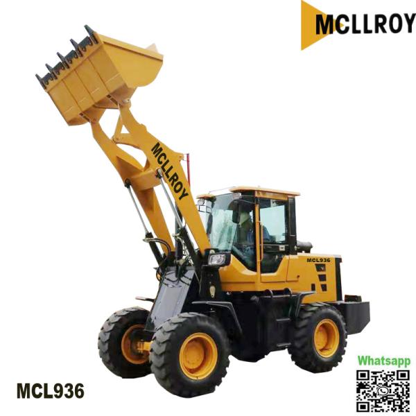 Articulated 2.5 Ton Wheel Loader , Compact Mining Front End Loader For Industrial