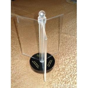 Quality 3 sides tabletop rotating acrylic menu holder for sale