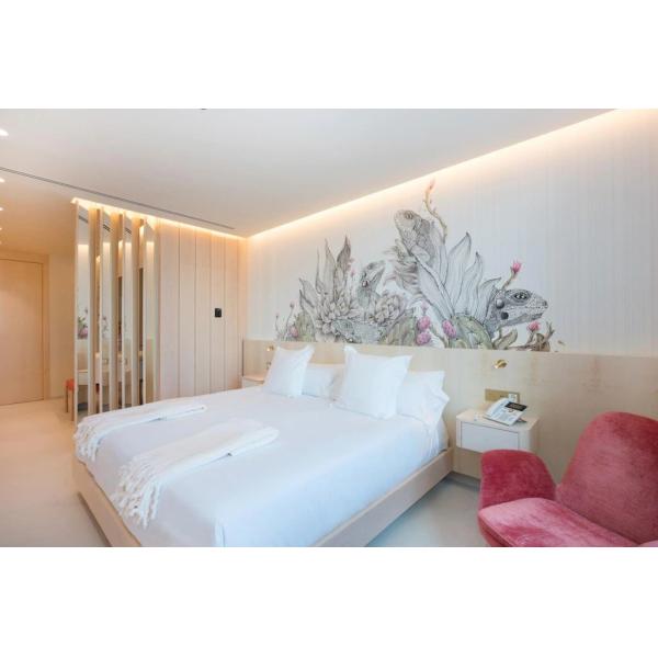 Chad hotel furniture manufactuer from China by Melamine board bed with