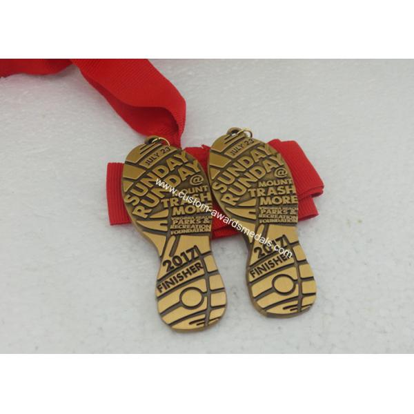 Die Casting Antique Triathlons Awards Medals , Zinc Alloy Antique 5K Medals