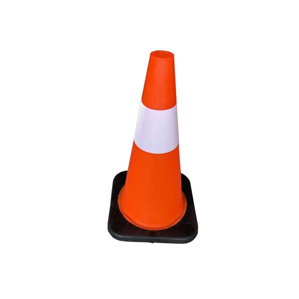 Buy 45cm Emergency Orange Reflective PVC Traffic Cone at wholesale prices