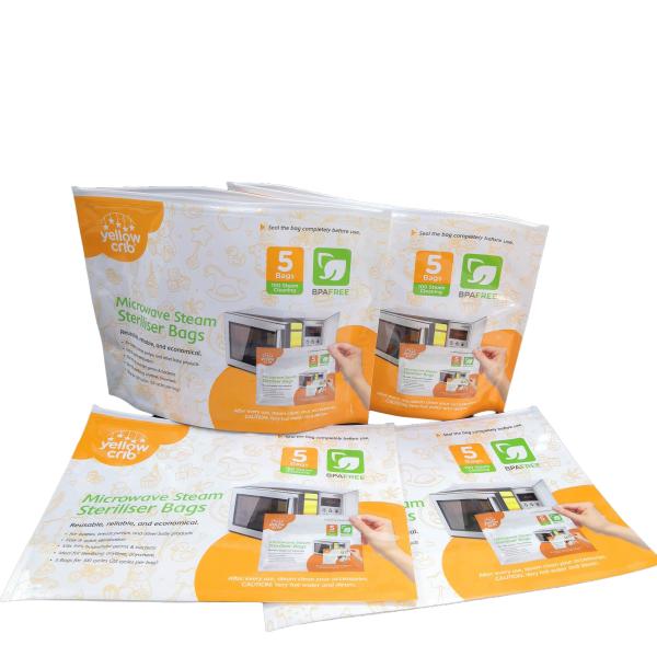 Buy BPA Free Baby Care Steam Clean Reusable Microwave Sterilizer Bags With  Top at wholesale prices