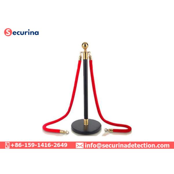 Stainless Steel Crowd Control Stanchions And Ropes Airport Pole Stanchion Velvet