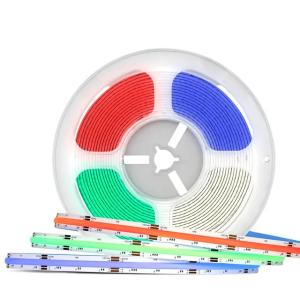 High CRI RGB RGBW COB LED Strip Lights 768 Leds/M 5m 10m 50m Roll 12V 24V