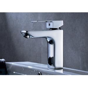 China ROVATE Counter Mounted Brass Bathroom Sink Mixer Single Zinc Handle on sale