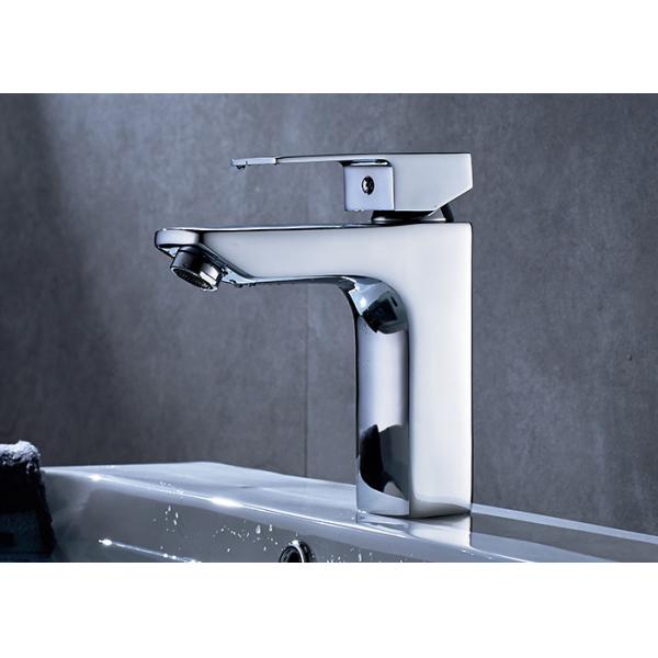 Buy ROVATE Counter Mounted Brass Bathroom Sink Mixer Single Zinc Handle at wholesale prices