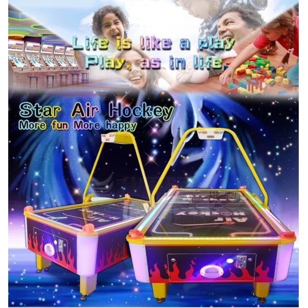 Indoor Commercial Air Hockey Table , 2 Player Coin Operated Air Hockey Table
