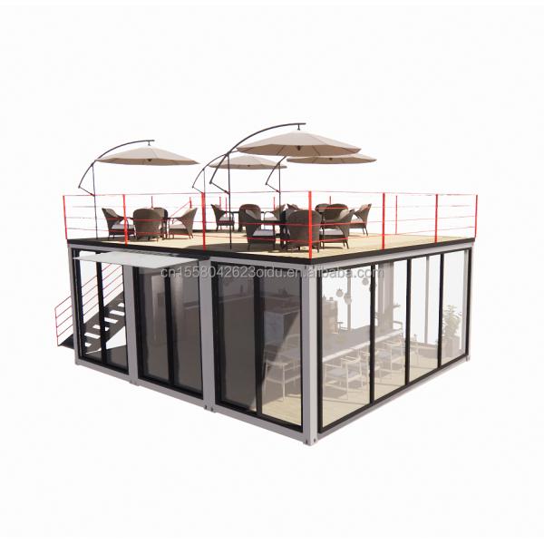 20ft or 40ft Modular Container Small Kitchen Garden House Customized Color Prefabricated Warehouse for Country Marke