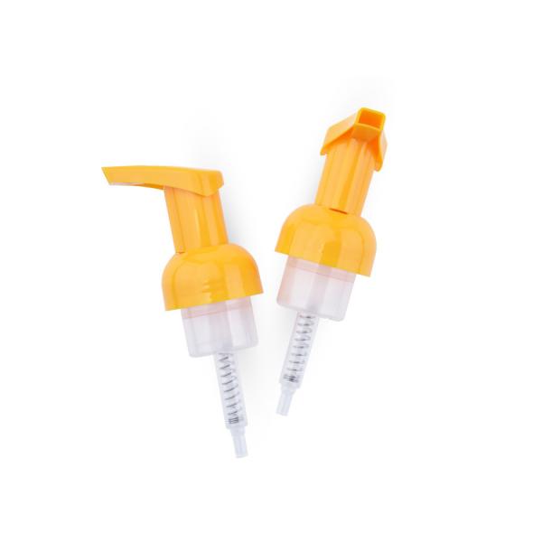 Orange Plastic Soap Dispenser Pump Non Spill Low Soap Consumption