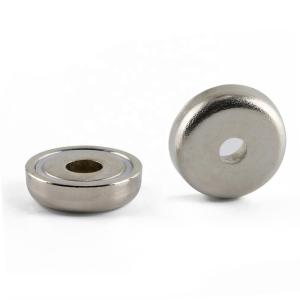 N35-N52 Neodymium Cup Magnets With Countersunk Hole For Salvage