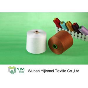 Raw White Polyester TFO Yarn Good Elasticity For Sewing By Hand / Machine