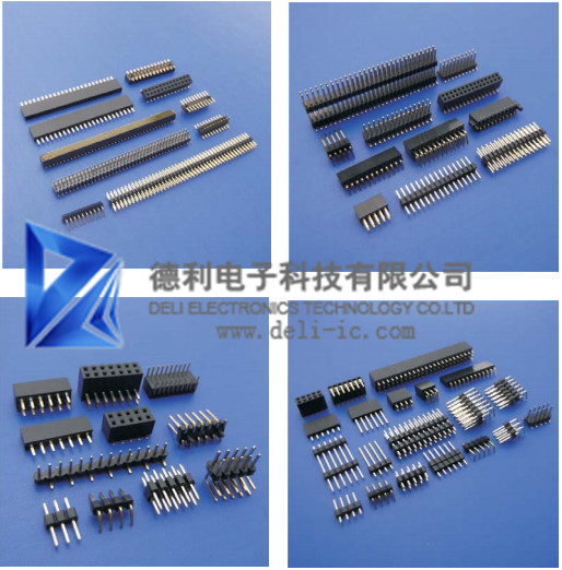 Brass Contact Pitch 1.00mm Pcb Connector Female Header 0.75 Amps 300v Dual Row SF-U Series