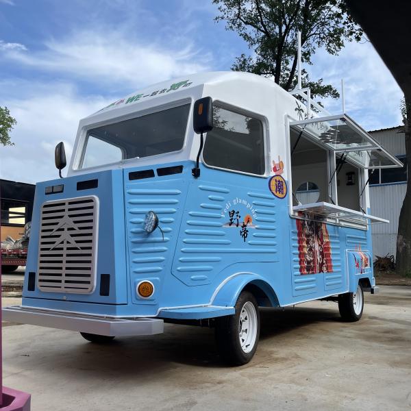 Customized Length Outdoor Street Food Cart for Fast Food Snack Catering Drinks Coffee