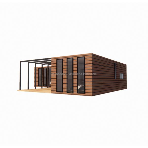 Customized Color Eco-Friendly Living Solution Prefab Steel Houses Combined with 20ft or 40ft Options and Container Houses