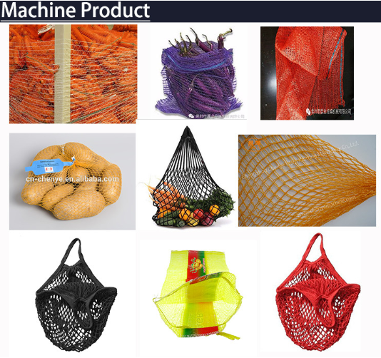 Potato Onion Fruit Vegetables Sack PE Raschel Mesh Bag Machine 50*80cm 25kg 30kg