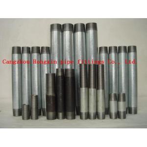 China Galvanized steel pipe nipples , steel nipples &sockets. on sale