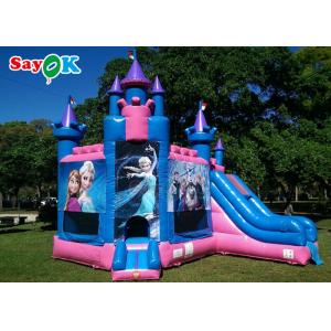 Waterproof Inflatable Bounce House Princess Frozen Carriage Bouncy Castle With
