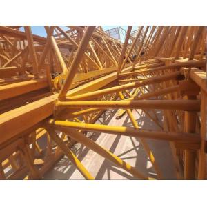 Fixed head Zoomlion 6015 Used Tower Crane With 60m Work Boom And Free Height