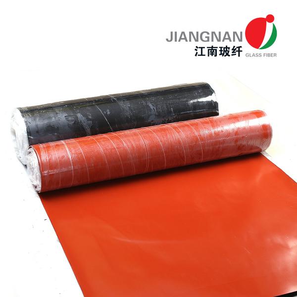 Buy Heat Resistant Silicone Coated Fiberglass Fabric Smooth Surface High Heat Resistance at wholesale prices