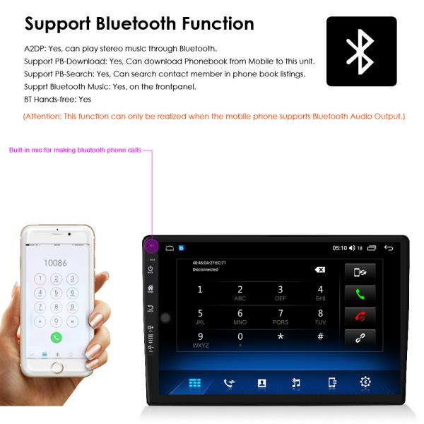 Carditai Android 10 QLED Car Audio 2 32G Head Unit with Built-in GPS and 9/10inch Screen