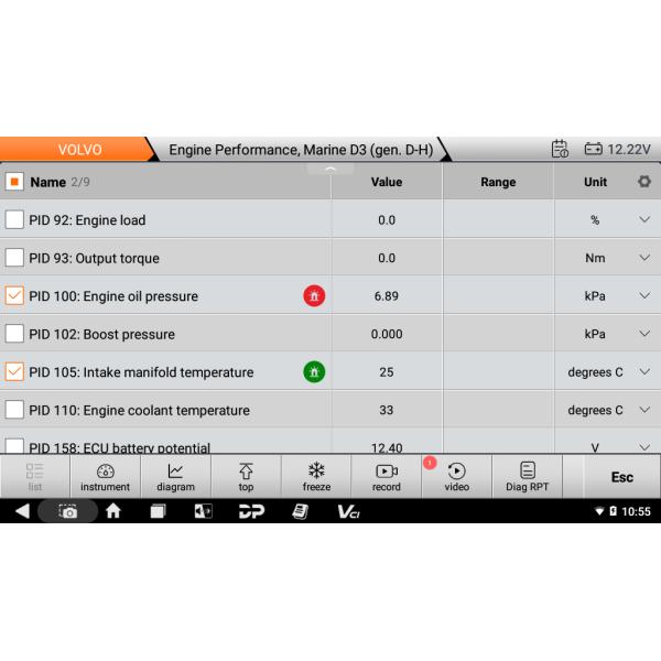 OBDSTAR ISCAN PRO SERIES for VOLVO Marine Diagnostic Scanner