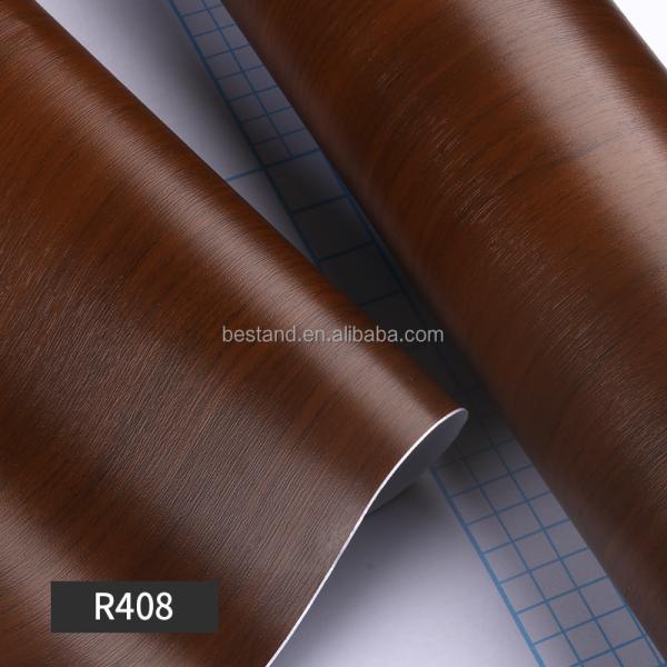 PVC Retro Wood Grain Self-Adhesive Wallpaper Peel And Stick Waterproof Stickers Removable Anti-Scratch For Kitchen