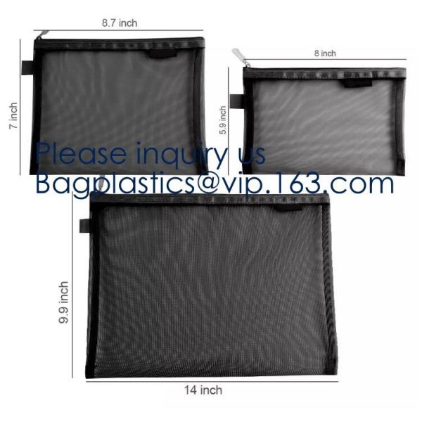 Buy Multipurpose Nylon Mesh Cosmetic Bag Makeup Travel Cases Pencil Case Travel Organizers,Pouch for Offices Travel Accessor at wholesale prices