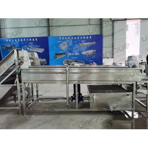 Continuous Vegetable and Fruit Spiral Brush Roller Washer with Cleaning