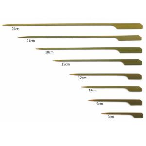 15cm bulk Green Bamboo Paddle Picks Sticks For Food