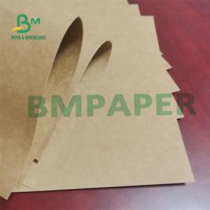 350g Unbleached Sack Kraft Paper , Extensible Industrial Brown Packing Paper