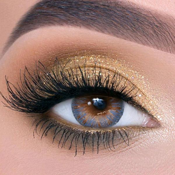 Soft Gem Sapphire Blue Contact Lenses Natural Color Lenses 1 Year