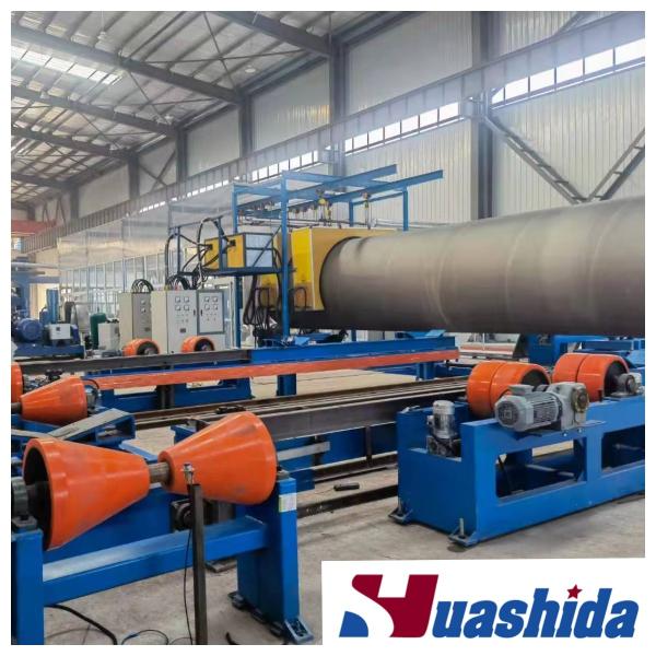 Steel Pipe External 3lpe Internal FBE Anti-Corrosion Coating Equipment with Shot Blasting Machine