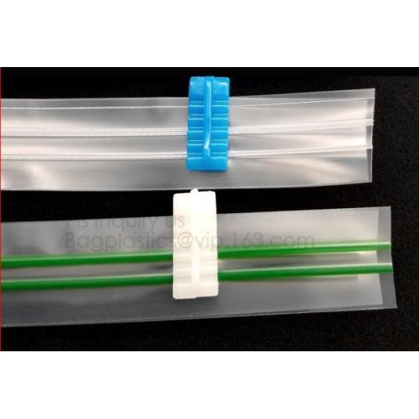 Buy Eco-friendly PE two Track Vacuum Plastic Zipper,PE Hermetic Seal Zipper, pvc zipper puller locking zipper pull at wholesale prices