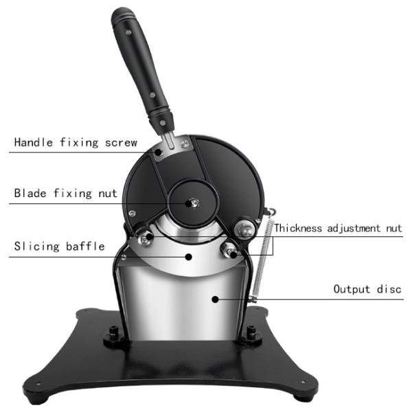 Dade 110mm Blade Herb Slicer Machine Freely Adjustable Easy Clean