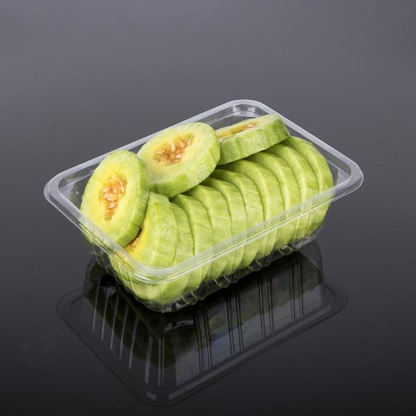 Cucumber 19*12*6cm Plastic Food Tray Packaging