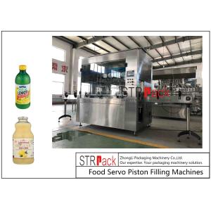 Lemon Jam Auto Piston Filling Machine Servo Motor Driving With Heated Hopper