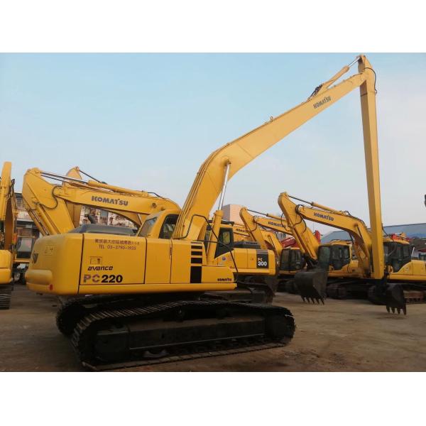 Buy Second Hand Komatsu PC220 Excavator With 20m Long Boom at wholesale prices