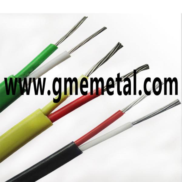 Fiberglass Braided Heat Resistant Electrical Wire , Silicone Rubber Insulated