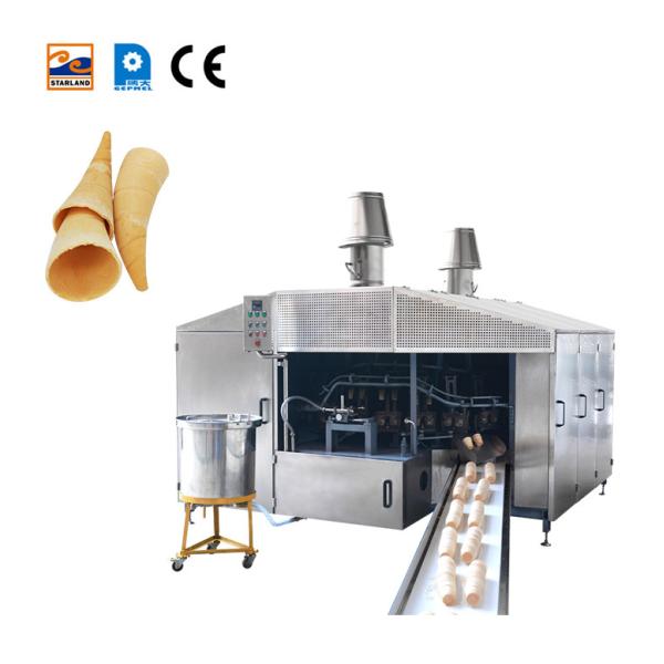 28 Baking Template Cone Biscuit / Rolled Sugar Cone Making Machine