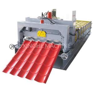 Automatic Glazed Tile Roll Forming Machine With 2.5 Ton Capacity Decoiler
