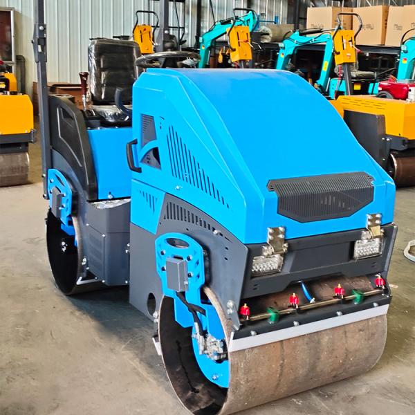 Chinese Manufacture Vibratory Road Roller Double Drum Road Roller 2 Ton Full